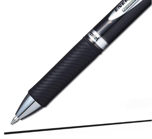 Energel Permanent Ink 0.7mm Black