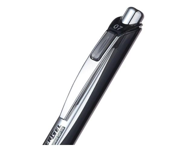 Energel Permanent Ink 0.7mm Black