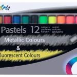 Oil Pastel Metallic+Flourscent St=12cols