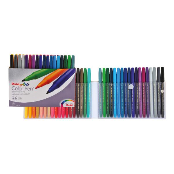Color Pens Fibre Tip Set=36Col