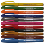 Sign Pen Brush Tip 0.5-2mm Turq GN BX=10
