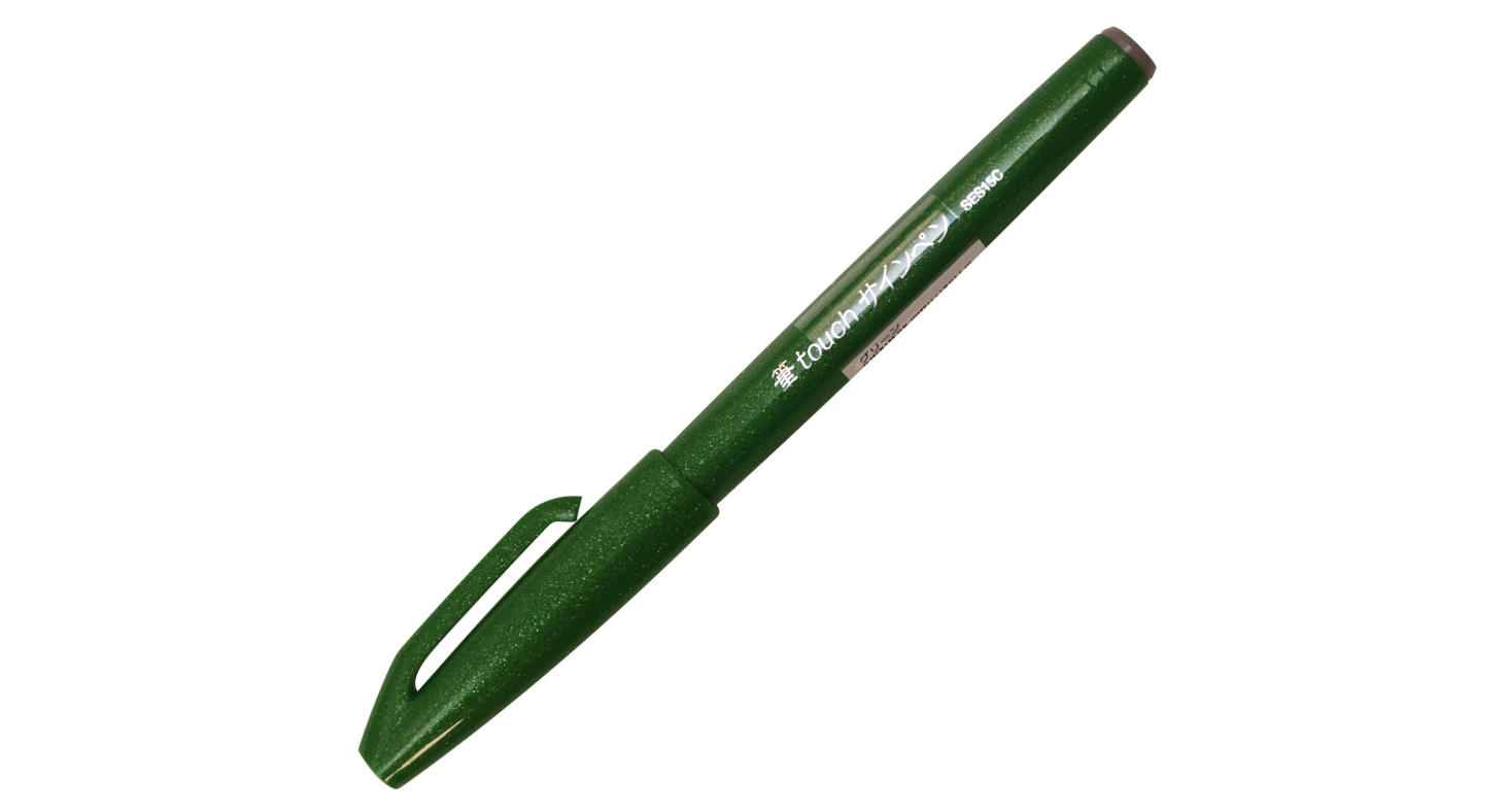 Sign Pen Brush Tip 0.5-2mm Turq GN BX=10
