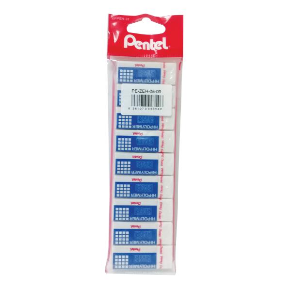 Eraser Hi-Polymer Medium -9pc