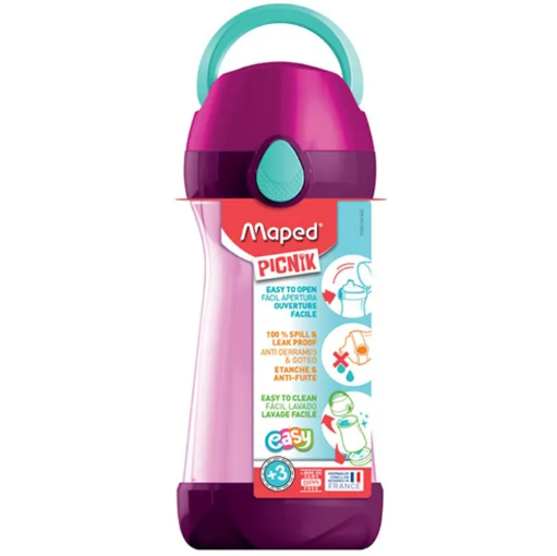 Picnik Concept Water Bottle 430ml Pink