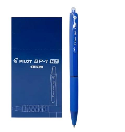 Pilot BP-1 RT 0.7mm Ball Pen Blue Ink, Pack of 12
