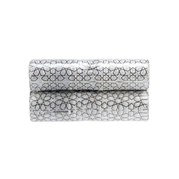 20 Sheet Arabic Pattern Printed White Luxury Sofra Twin Pack 100X120CM Twin Pack - 5 PKTS