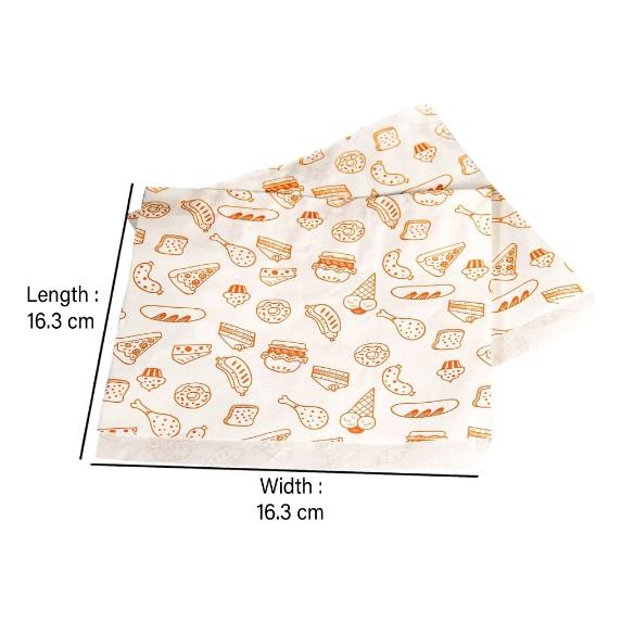 1000 Pieces Printed Paper Pocket Wrap