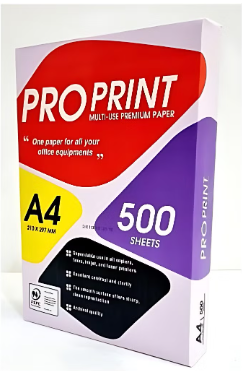 Pro Print A4 Multi Use Premium Paper 80GSM 210x297mm Box Of 5 Ream