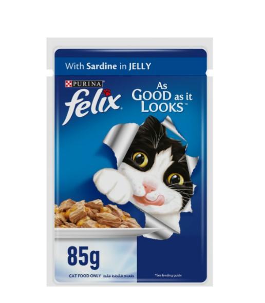 Purina Wet Cat Food Felix As Good As It Looks Tuna In Jelly 85 g