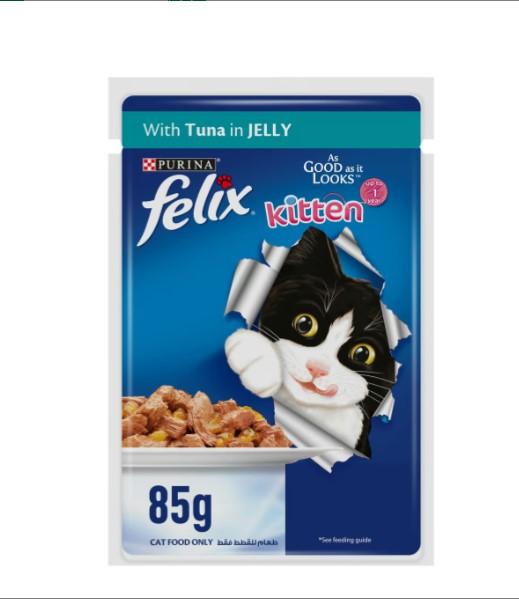 Purina Felix Kitten With Tuna In Jelly Up to 1 Year 85 g
