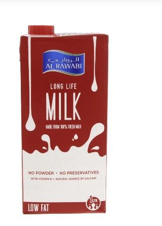 Al Rawabi Long Life Milk Low Fat 1 Litre