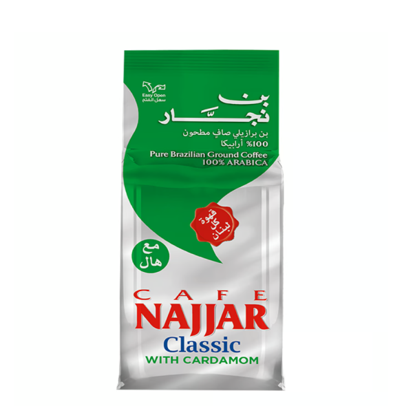 Cafe Najjar Classic Pure Brazilian Ground Coffee With Cardamom 200 g