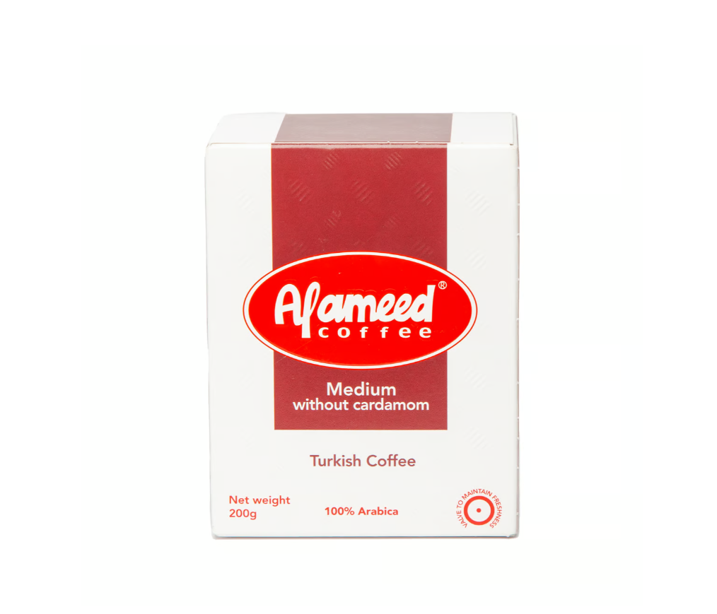 Al Ameed Turkish Coffee Medium Without Cardamom 200 g