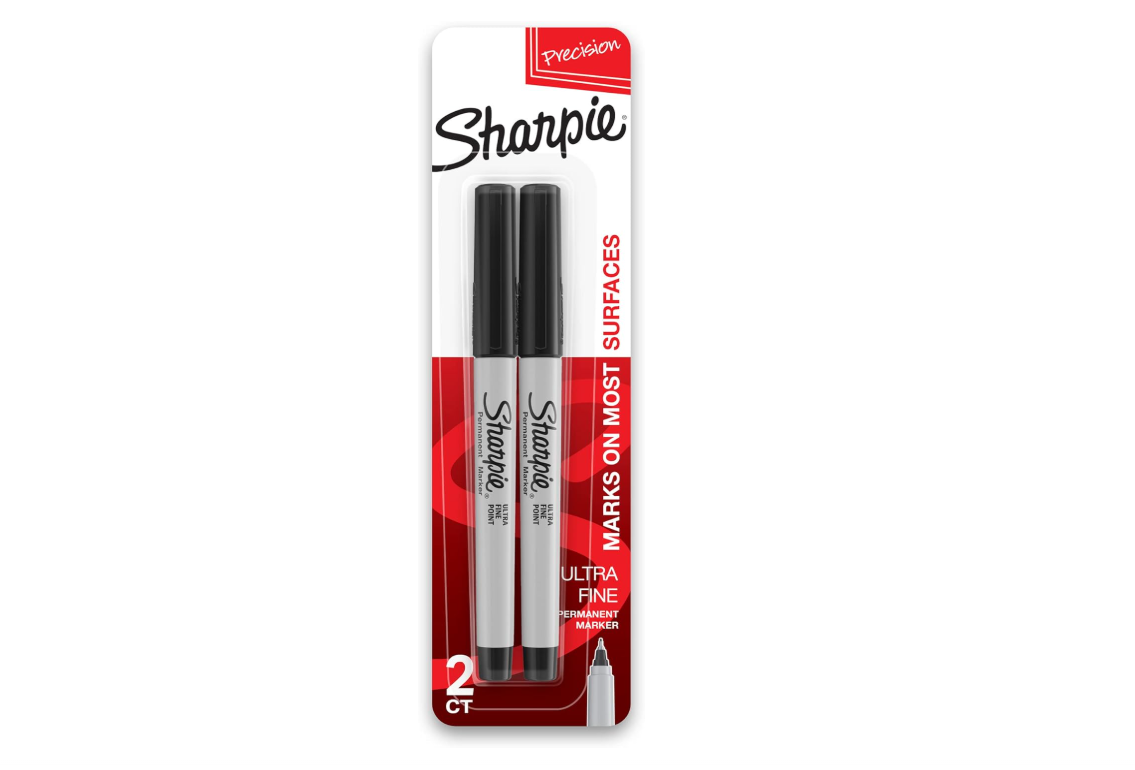 Sharpie P.Marker Ultra Fine BK Bls=2pcs