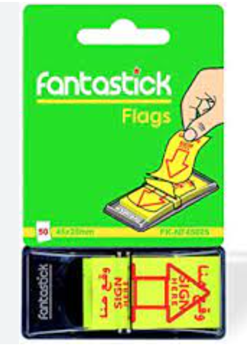 Sign Here Flags 45x25mm BX=24BLS