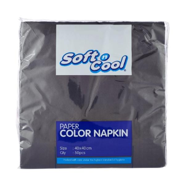 Black Napkin 40 X 40 Cm 50 Pieces X 24 Packets