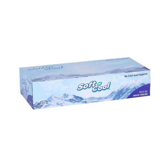 Soft N Cool Facial Tissue 100 Sheets X 2 Ply