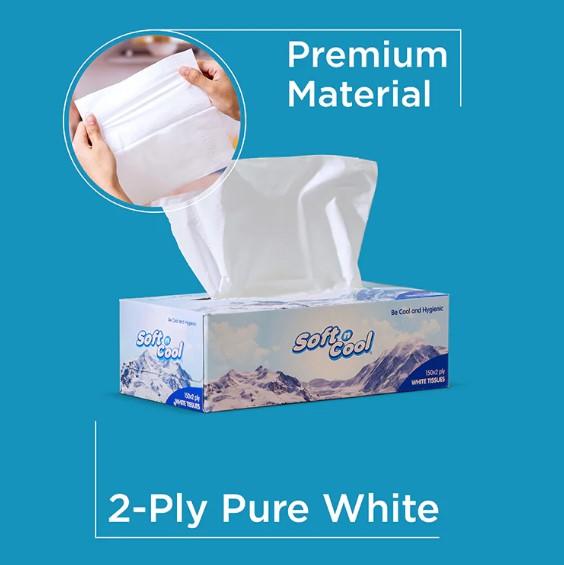 Soft N Cool Facial Tissue 150 Sheets X 2 Ply Wholesale Offer Pack 36 Boxes