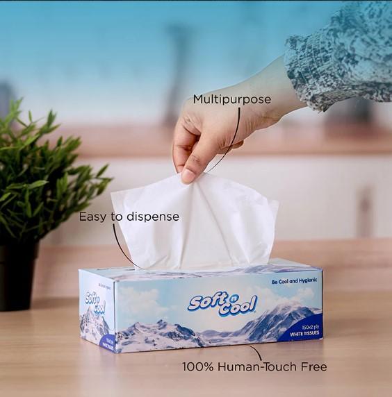 Soft N Cool Facial Tissue 150 Sheets X 2 Ply Wholesale Offer Pack 36 Boxes