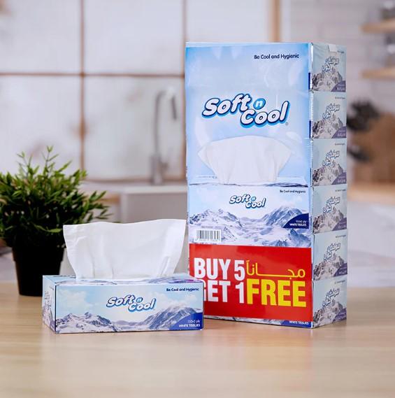 Soft N Cool Facial Tissue 150 Sheets X 2 Ply Wholesale Offer Pack 36 Boxes