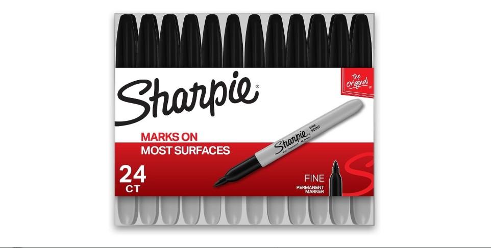 Sharpie P.Marker Fine Black Pac=24pcs