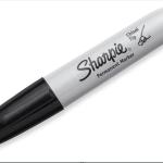 Sharpie P.Marker Chisel BK Pac=5pcs