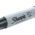 Sharpie P.Marker Chisel BK Pac=5pcs