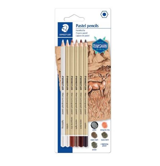 Mars Lumograph Pencil Pasetel Bls 6col
