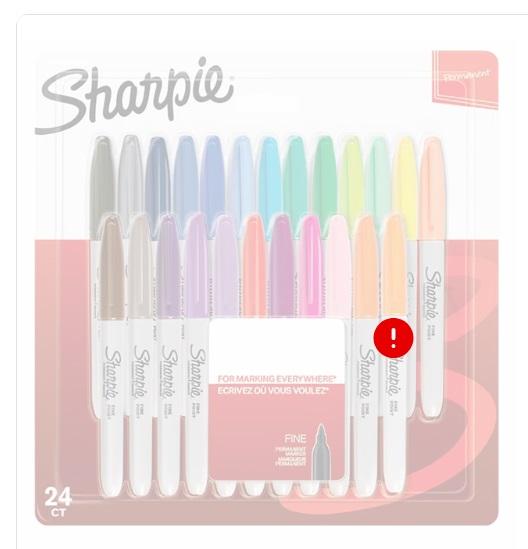 Sharpie P.Marker Fine Bls=24col
