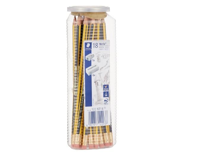 Set=Noris 18pc+Erasr 6p+Shp 1p