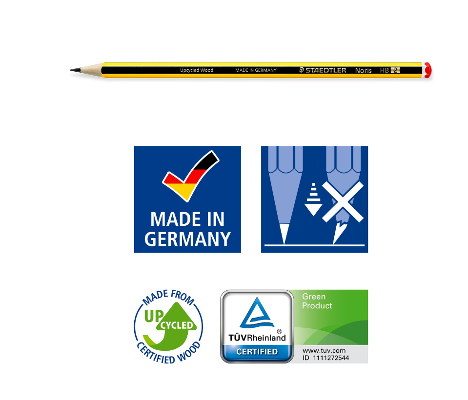 Noris Upcycle 3 Pencils+1Sharpnr+1Eraser
