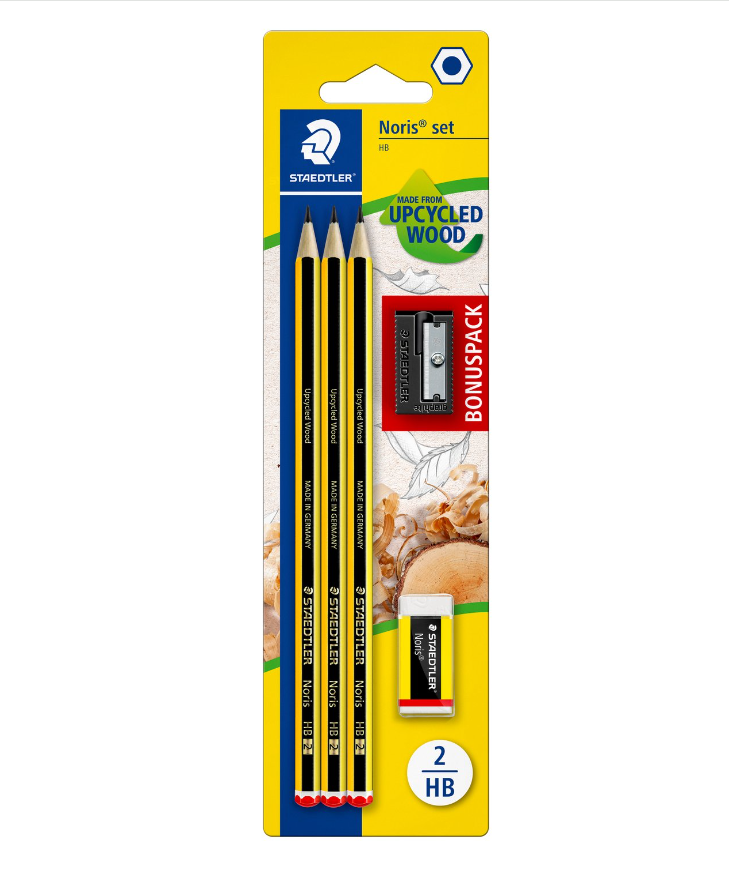 Noris Upcycle 3 Pencils+1Sharpnr+1Eraser