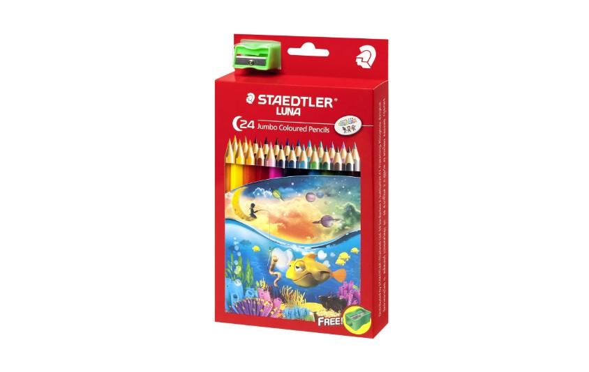 Luna Jumbo Colouring Pencils 24col