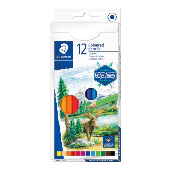 Coloured pencils set 12col