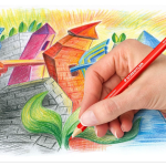 Ergosoft colourd pencil St=24c