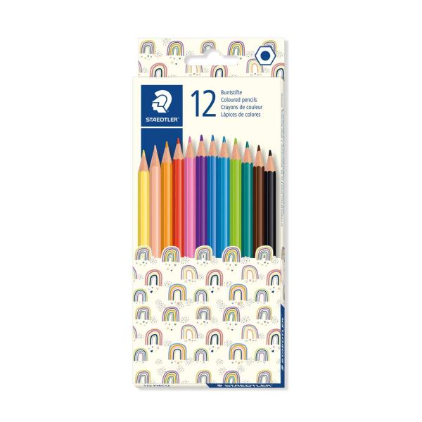 Coloured pencil 12pc Pattern Mix