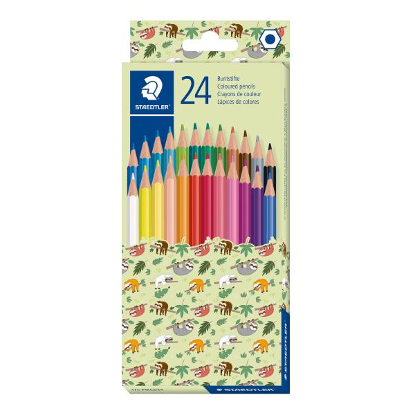 Coloured pencil 24pc Pattern Mix