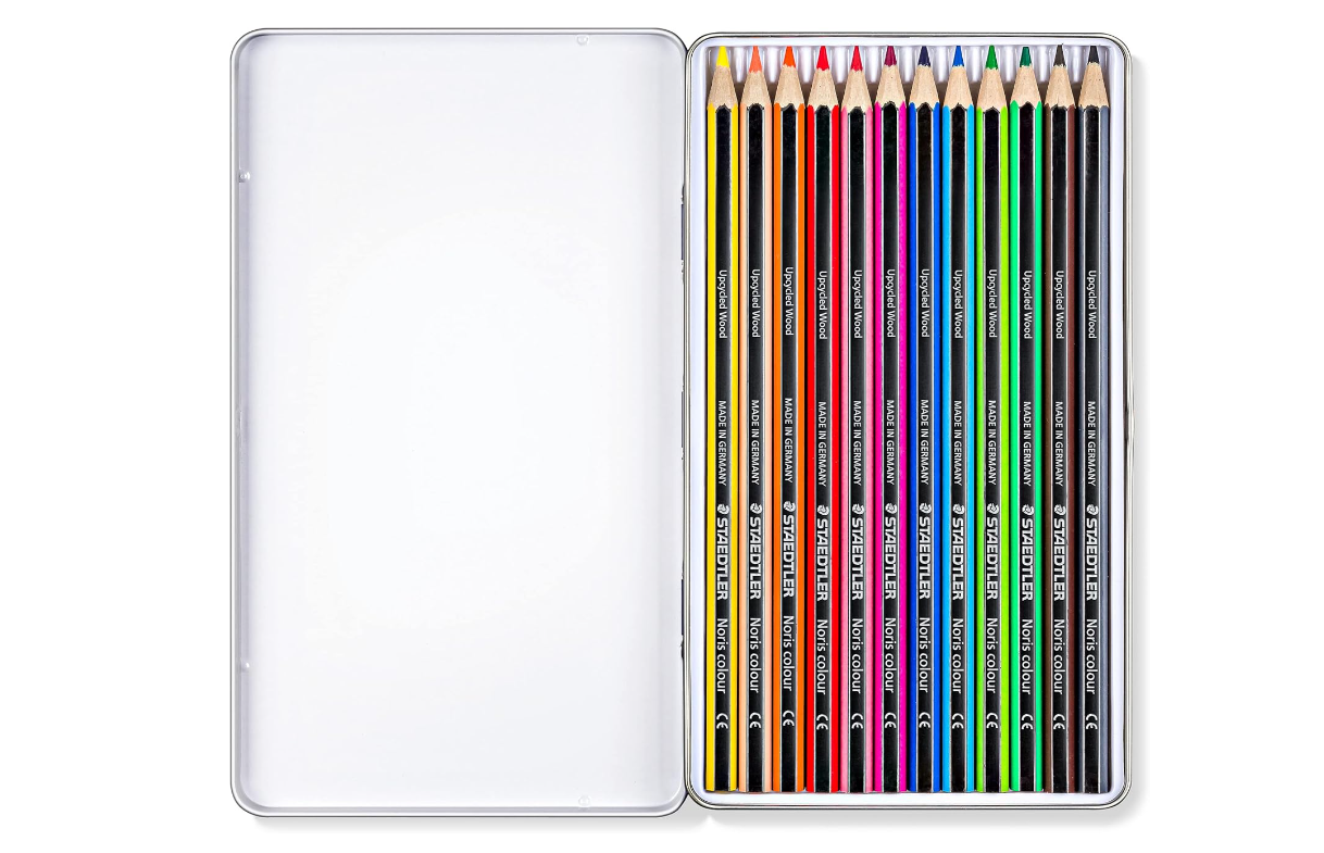 Noris Coloured Pencils Metal Set=12col.