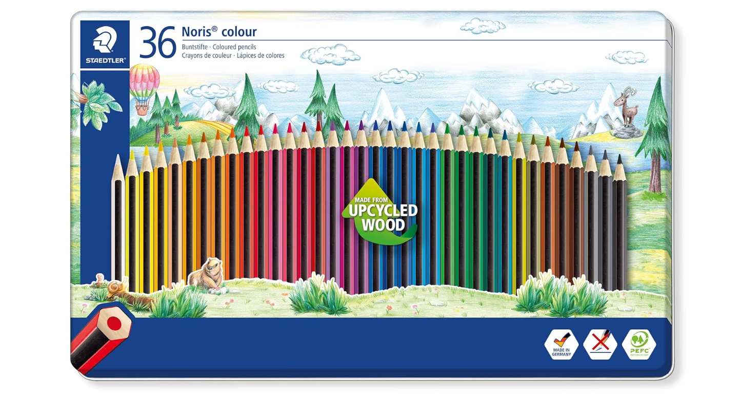 Noris Coloured Pencils Metal Set=36col.