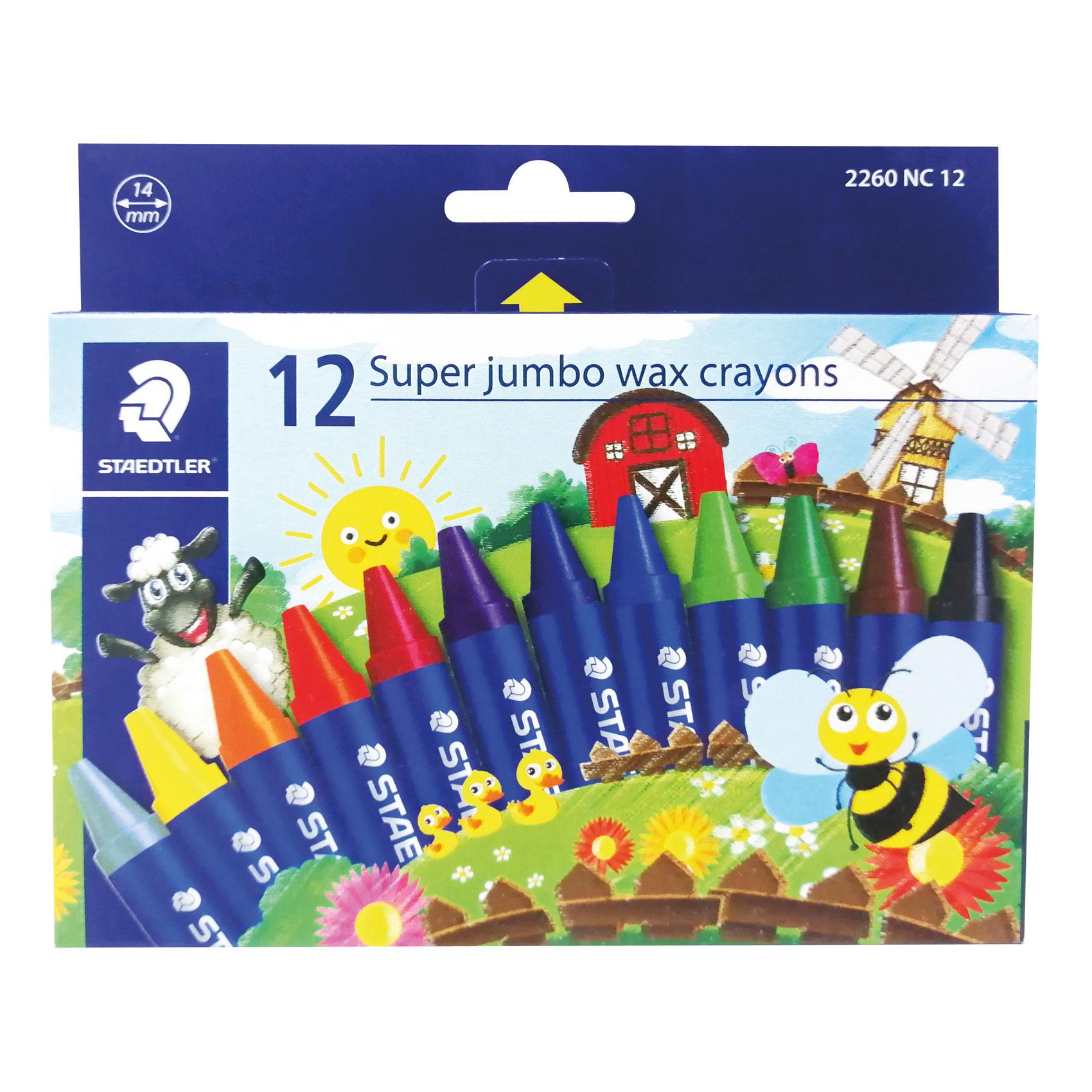 Noris Club SuperJumbo WaxCrayon St=12col