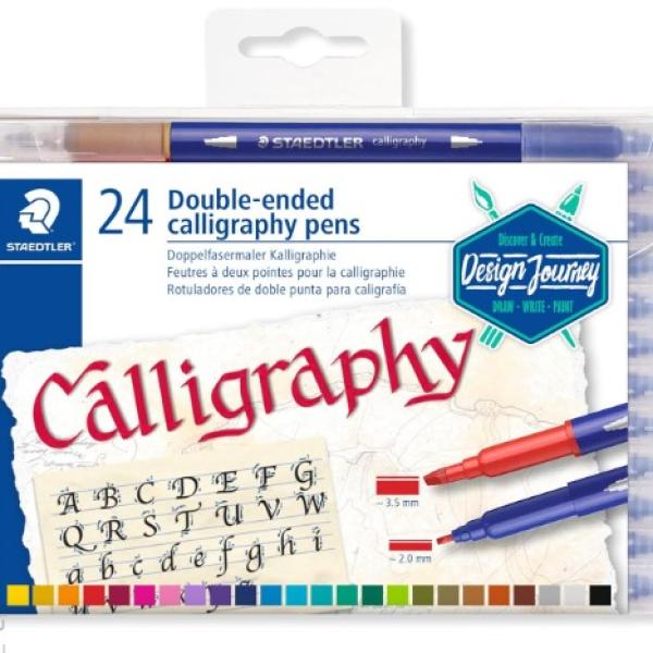 Calligraphy Pen Double end Set=24col