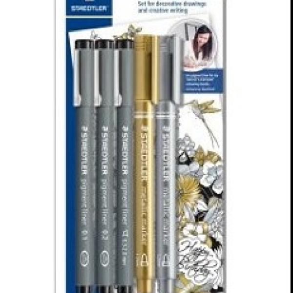 Pigment liner St=3 BK+1 GD+1 SR