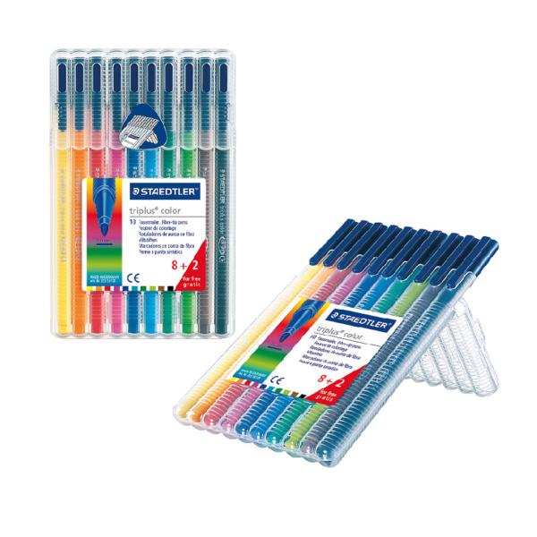 Triplus Fibre-Tip pen Wlt=10c