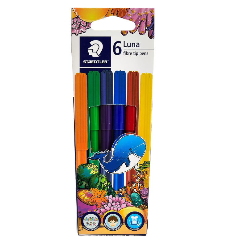 Luna Fibre-Tipped Pen 6col