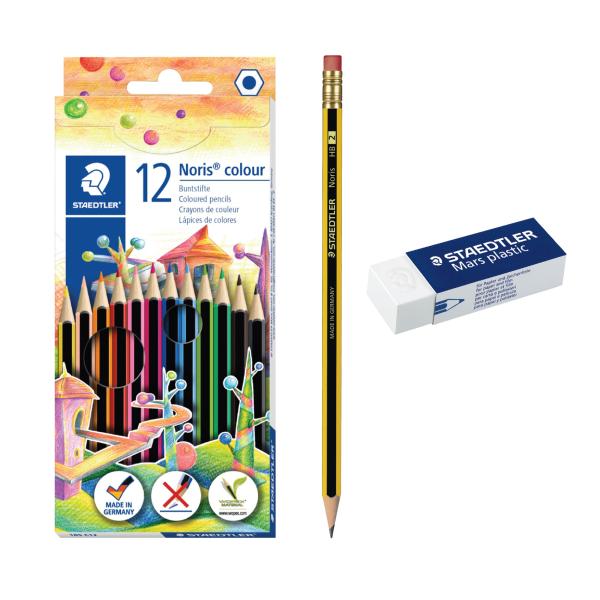 185C12+Noris+mini erasr Promo pack