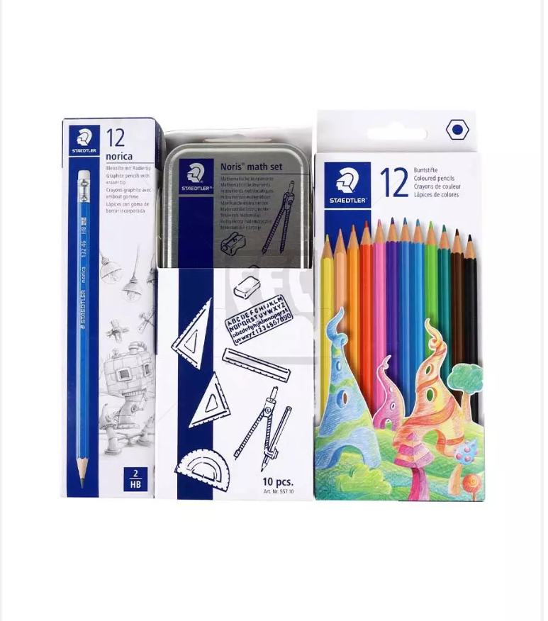 Norica 1bx+Col pencil 12cl+Math set