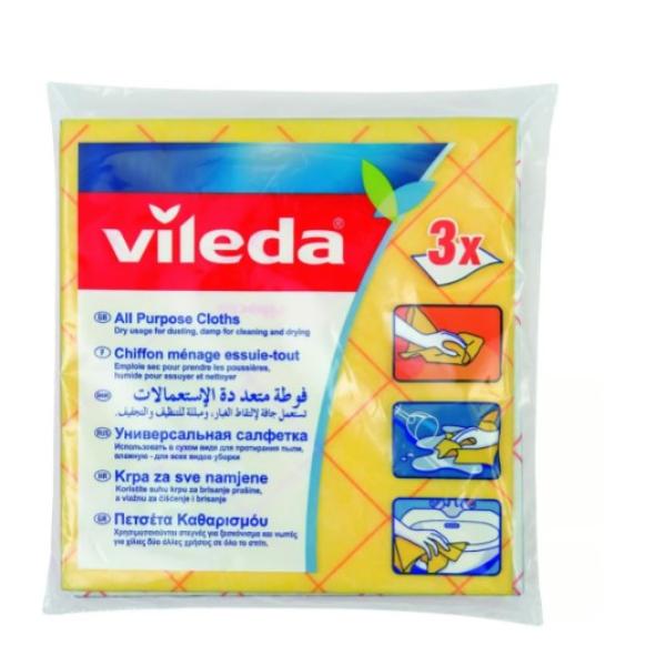 Vileda All Purpose Cloth Multi Purpose Cloth Cleaning Cloth 3 pcs
