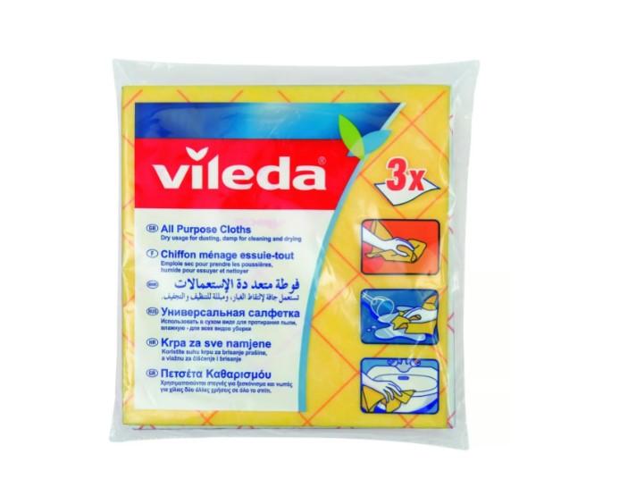 Vileda All Purpose Cloth Multi Purpose Cloth Cleaning Cloth 3 pcs